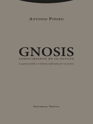 cover image of Gnosis. Conocimiento de lo oculto